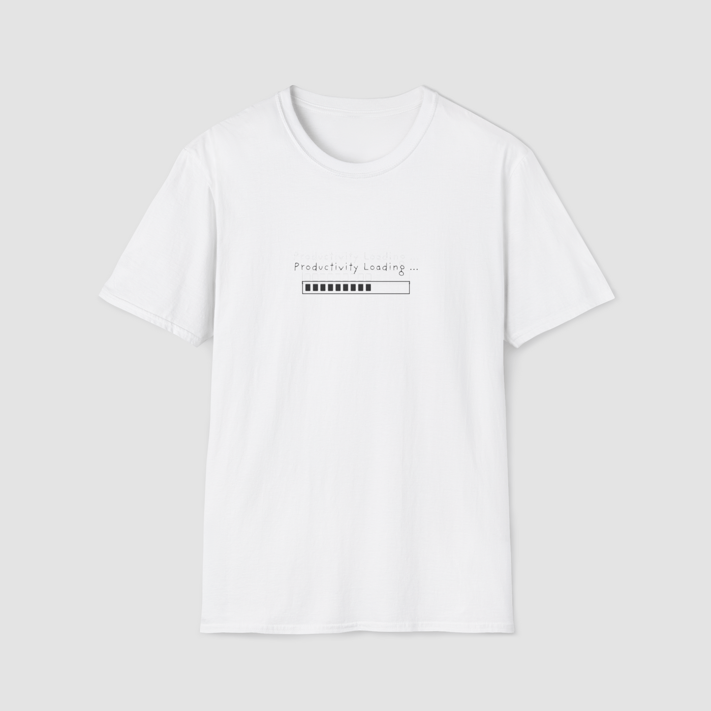 (WHITE) Productivity Loading... – Oversized Unisex T-Shirt - BareEssence