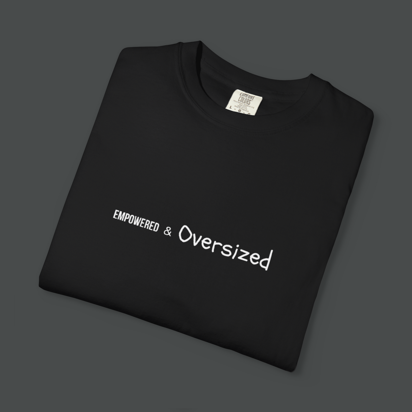 (BLACK) Empowered & Oversized – Oversized T-Shirt - BareEssence