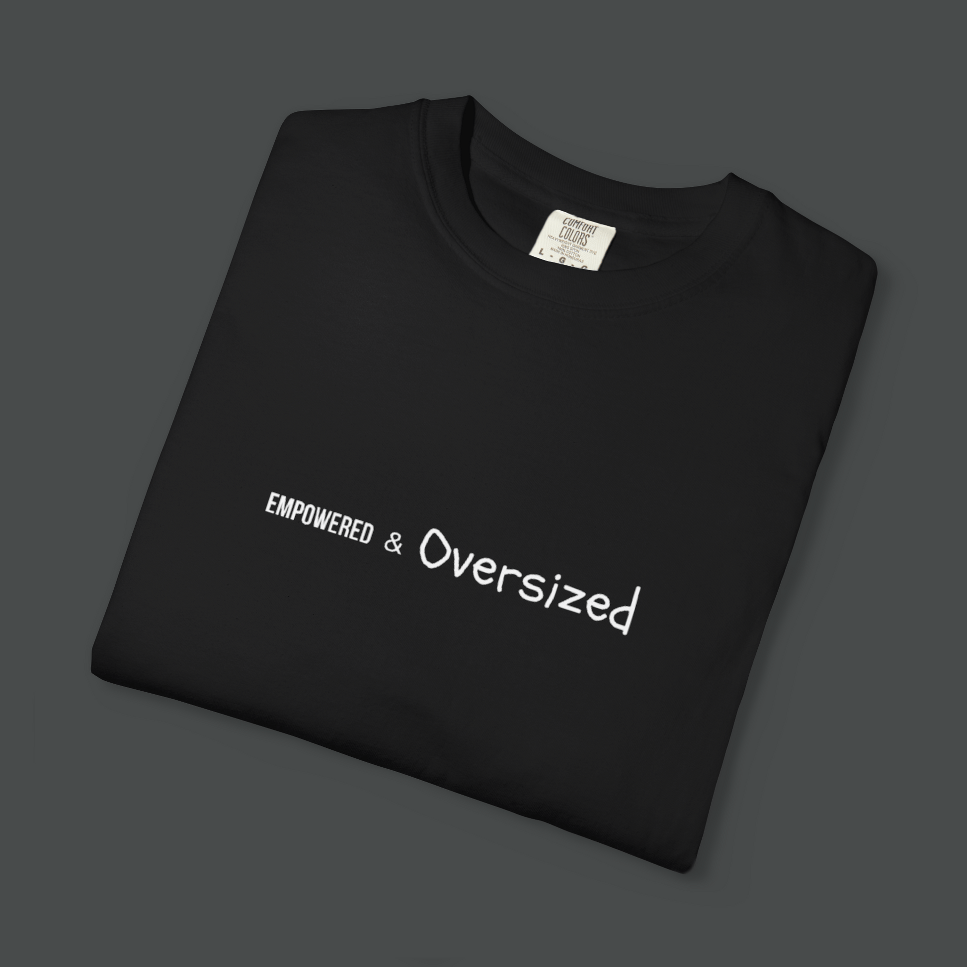 (BLACK) Empowered & Oversized – Oversized T-Shirt - BareEssence