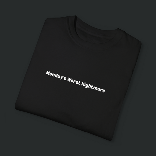 (BLACK) Monday's Worst Nightmare – Premium Oversized Tee - BareEssence